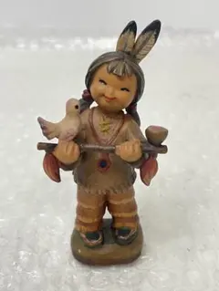 ANRI 1987 木彫り フィギュア インディアン 少女