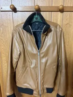 AZUL by moussy ブラウンレザージャケット