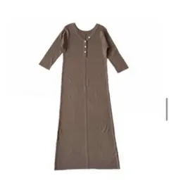 美品❤️シールームリンRIBニット2wayヘンリーワンピース