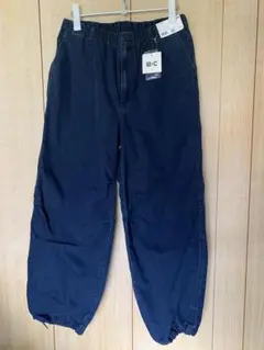 ユニクロC ワイドパラシュートパンツ　デニム　　L