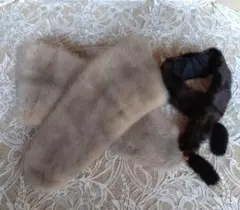 ミンク和装ショールとミンク襟