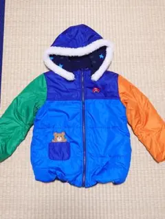 カラフルフード付きダウンコート　120cm