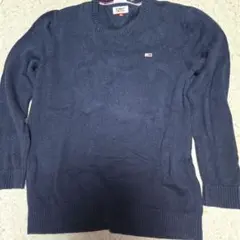 TOMMY JEANS ネイビー クルーネックセーター XL