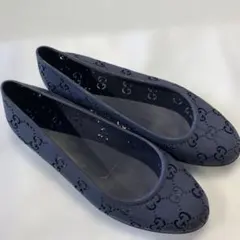 GUCCI ネイビー フラットシューズ