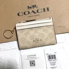 新品　COACH コーチ 定価23,100円 コイン パス IDケース 財布