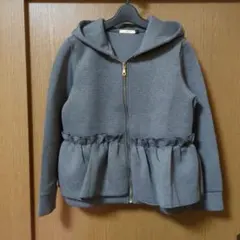 Karei フリル パーカー グレー　 服　秋服　冬服　Lサイズ　パーカー