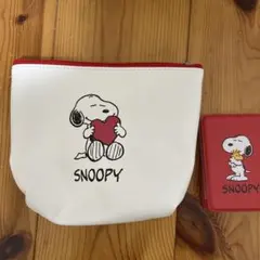 DHC　スヌーピーポーチ&ミラーセット