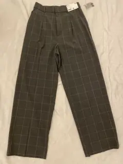 UNIQLO グレー タックワイドパンツ Mサイズ