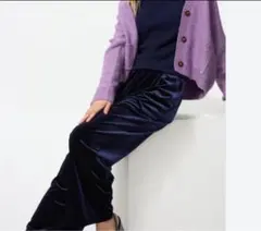 美品　ユニクロ　ソフトベロアイージーパンツ Sサイズ