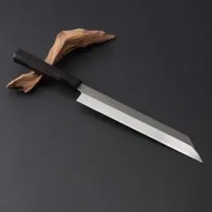 11118鬼反り先丸包丁尺二鏡面仕上げ刺身包丁刃は究極の切れ味黒檀黒水