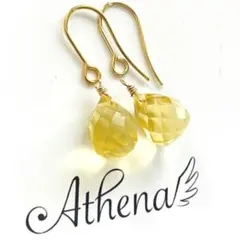 シトリン ピアス