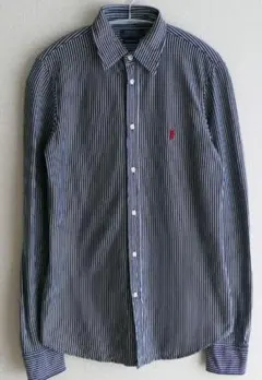 POLO Ralph Lauren　ニットドレスシャツ・ネイビー