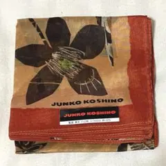 JUNKO KOSHINO ジュンココシノ ハンカチ 花柄 ブラウンのサムネイル