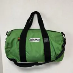 OUTDOOR グリーン ドラムバッグ