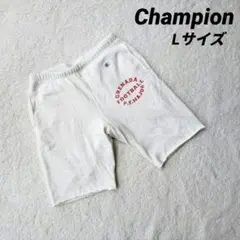 Champion ランタグ復刻 スウェットハーフパンツ ホワイト Lのサムネイル