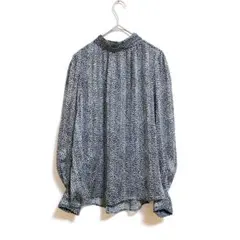 H&M レオパード柄シアーブラウス長袖上品
