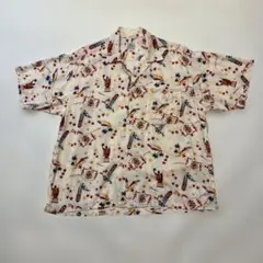 90S レトロ　ハワイアンアロハシャツ Lサイズ