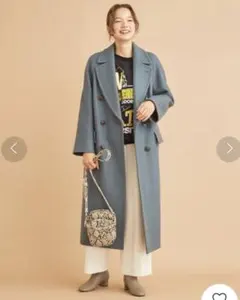 beauty&youth united arrows メルトンロングPコート/S