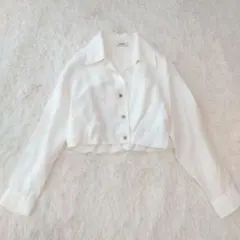 【タグ付き】sandro サンドロ クロップドシャツ ジャケット スキッパーのサムネイル