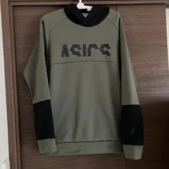 ASICS オリーブカーキパーカー Mサイズ
