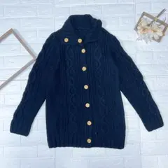 TASCHINO GILET! ニットカーディガン ブラック 100%毛