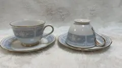 ノリタケ　レースウッドゴールド　カップ&ソーサー2客セット美品！