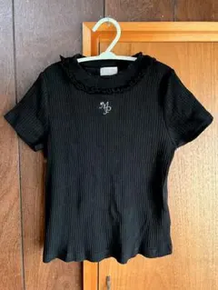 mezzo piano ブラック Tシャツ 130cm フリル