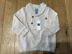 【新品】babyGAP くま刺繍入りトレーナー 80cm