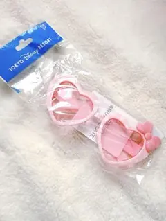 ディズニー　ミニー　サングラス　リボン　ピンク ハート 新品未使用未開封