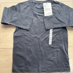 Mサイズ チャコールグレー　長袖 Tシャツ