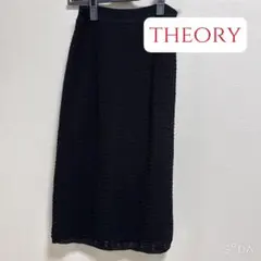 セオリー　theory タイトスカート　スカート　ブラック　膝丈のサムネイル