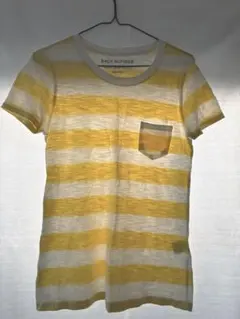 BACK NUMBER ストライプ 半袖Tシャツ M