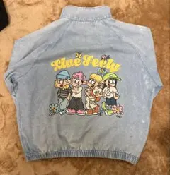 【NEW JACK 】M バックプリント デニムジャケット アウター スケボー