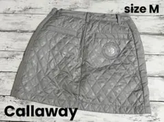 Callaway　M　スカート　中綿　キルティング　グレー　キャロウェイ