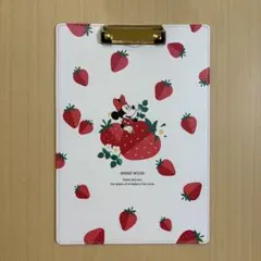 ミニー いちごデザイン A4クリップボード バインダーのサムネイル