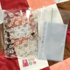 ⭐A7サイズシール帳セット⭐デイジー⭐クリアポケットリフィル10枚⭐おまけ付き⭐