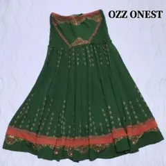 OZZ ONEST オッズオネスト 緑スカート ワンピース オッズオン 編み上げのサムネイル