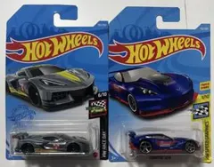 ホットウィール　２台セット　シボレー　コルベット