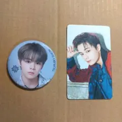 JO1 渋谷109 トレカ 鶴房汐恩 028 タワレコカフェ 缶バッチ セット