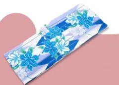 ◆最高級【綿絽浴衣】青百合（ユリ）の古典涼しゆかた◆着物としても着用可◆
