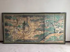 林原美術館所蔵 洛中洛外図屏風 狩野永徳作 レプリカ - メルカリ