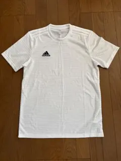 サッカー　ゲームシャツ adidas ホワイト ストライプ