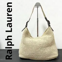 《LAUREN RALPH LAUREN》カゴバッグ ラフィア ショルダーバッグのサムネイル