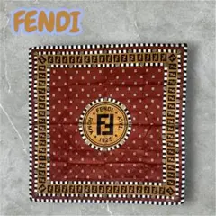 新品 FENDI 大判ハンカチ スカーフ ズッカ柄 50cm ユニセックスのサムネイル