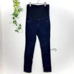 ユニクロ UNIQLO マタニティウルトラストレッチジーンズ XL 濃紺