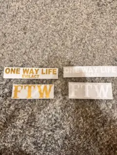 イーブルアクト ONE WAY LIFE FTW. 抜き文字ステッカーレア品 - メルカリ