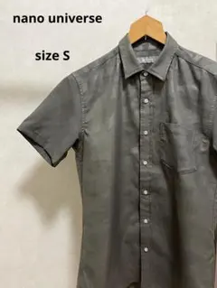 ナノユニバース　半袖シャツ　美品　サイズS