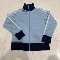 早い者勝ち！希少カラー 00s adidas トラックジャケットサックスブルーのサムネイル