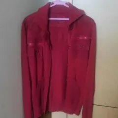 綿ニットの厚手カーディガン　Guess メンズ　ニット