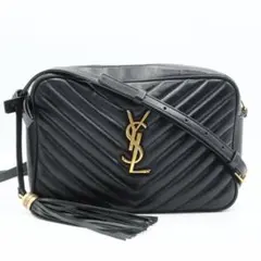 美品　サンローラン　パリ　YSL 　Vステッチ　ショルダーバッグ　ブラックのサムネイル